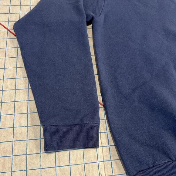 Vintage Grandma Sweatshirt Womens Large Birds Graphic Farm Cardinals Winter Blue - Picture 14 of 14